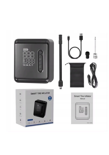 Bezprzewodowa pompka elektryczna samochodowa Kompresor 7800mAh powerbank